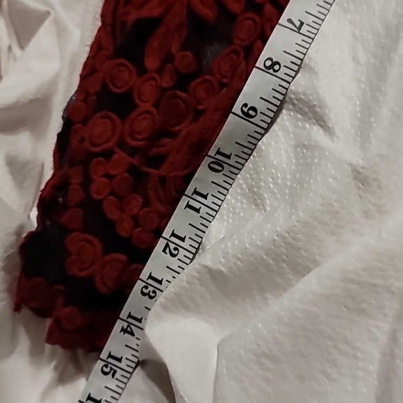 GORGEOUS SOFT EMBROIDERED MESH PLUS SIZE ELEGANT BLOUSE TOP SHIRT 1X - Picture 11 of 14